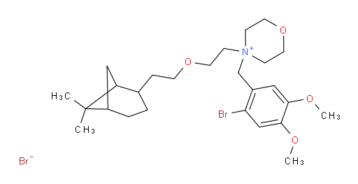 4-(2-bromo-4,5-dimethoxybenzyl)-4-(2-(2-(6,6-dimethylbicyclo[3.1.1]heptan-2-yl)ethoxy)ethyl)morpholin-4-ium bromide