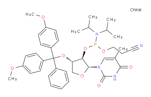 (2R,3R,4S)-4-(bis(4-methoxyphenyl)(phenyl)methoxy)-2-(5-methyl-2,4-dioxo-3,4-dihydropyrimidin-1(2H)-yl)tetrahydrofuran-3-yl (2-cyanoethyl) diisopropylphosphoramidite