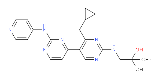 1-[[4′-(Cyclopropylmethyl)-2-(4-pyridinylamino)[4,5′-bipyrimidin]-2′-yl]amino]-2-methyl-2-propanol