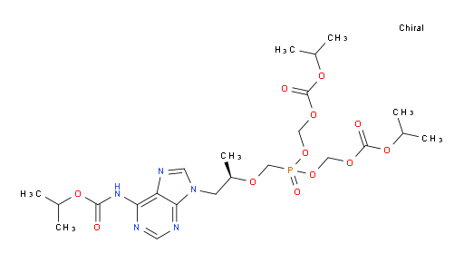(R)-isopropyl (9-(2-((bis(((isopropoxycarbonyl)oxy)methoxy)phosphoryl)methoxy)propyl)-9H-purin-6-yl)carbamate