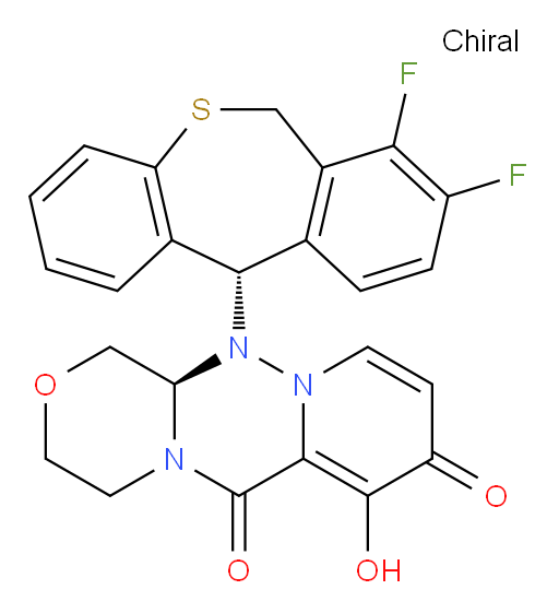 (R)-12-((S)-7,8-difluoro-6,11-dihydrodibenzo[b,e]thiepin-11-yl)-7-hydroxy-3,4,12,12a-tetrahydro-1H-[1,4]oxazino[3,4-c]pyrido[2,1-f][1,2,4]triazine-6,8-dione