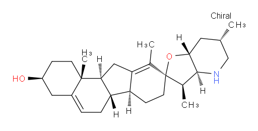 alkaloidv;CYCLOPAMINE;11-DEOXYJERVINE;11-DEOXOJERVINE;11-deoxo-jervin;CYCLOPAMINE(RG);17,23β-Epoxyveratraman-3β-ol;17β,23β-Epoxyveratraman-3β-ol;CyclopaMine (11-deoxojervine);CyclopaMine, froM VeratruM californiciM
