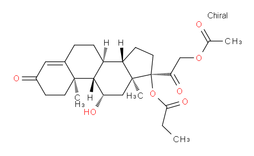 (8S,9S,10R,11S,13S,14S,17R)-17-(2-acetoxyacetyl)-11-hydroxy-10,13-dimethyl-3-oxo-2,3,6,7,8,9,10,11,12,13,14,15,16,17-tetradecahydro-1H-cyclopenta[a]phenanthren-17-yl propionate