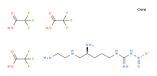 Guanidine, N-[(4S)-4-amino-5-[(2-aminoethyl)amino]pentyl]-N′-nitro-, 2,2,2-trifluoroacetate (1:3)