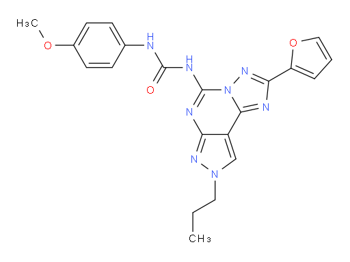 N-[2-(2-Furanyl)-8-propyl-8H-pyrazolo[4,3-e][1,2,4]triazolo[1,5-c]pyrimidin-5-yl]-N′-(4-methoxyphenyl)urea