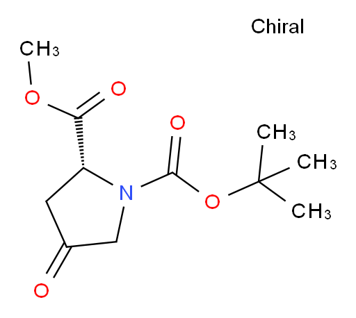 (2R)-4-oxo-1,2-Pyrrolidinedicarboxylic acid 1-(tert-butyl) 2-methyl ester
