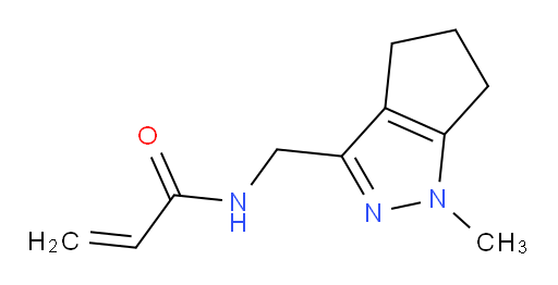 N-({1-methyl-1H,4H,5H,6H-cyclopenta[c]pyrazol-3-yl}methyl)prop-2-enamide