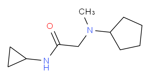 2-[cyclopentyl(methyl)amino]-N-cyclopropylacetamide