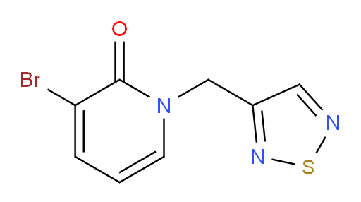 3-bromo-1-[(1,2,5-thiadiazol-3-yl)methyl]-1,2-dihydropyridin-2-one