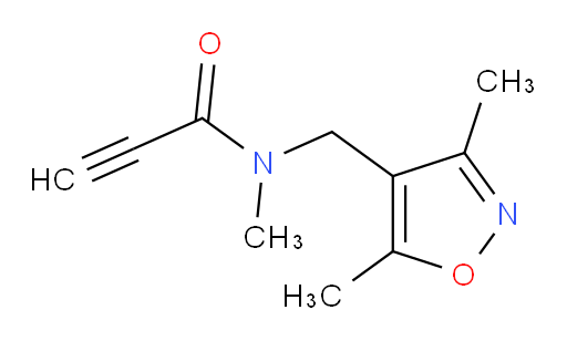 N-[(dimethyl-1,2-oxazol-4-yl)methyl]-N-methylprop-2-ynamide