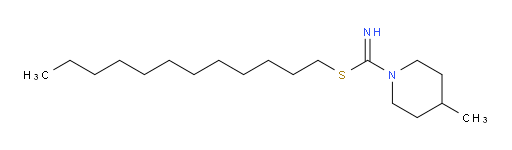 1-dodecylsulfanylcarboximidoyl-4-methylpiperidine