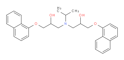 1-{[2-hydroxy-3-(naphthalen-1-yloxy)propyl](propan-2-yl)amino}-3-(naphthalen-1-yloxy)propan-2-ol