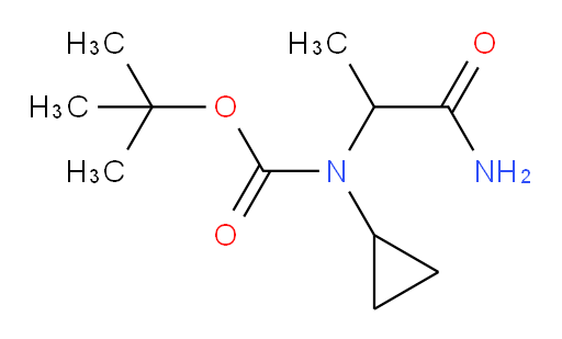 tert-butyl N-(1-carbamoylethyl)-N-cyclopropylcarbamate