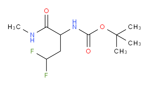 tert-butyl N-[3,3-difluoro-1-(methylcarbamoyl)propyl]carbamate