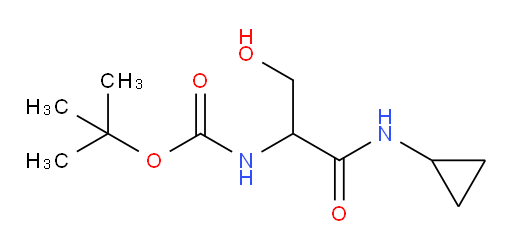 tert-butyl N-[1-(cyclopropylcarbamoyl)-2-hydroxyethyl]carbamate