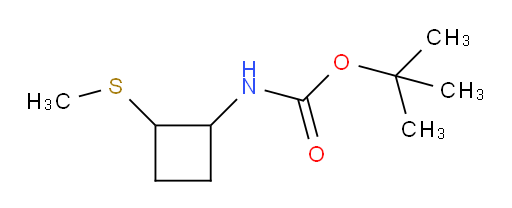 tert-butyl N-[2-(methylsulfanyl)cyclobutyl]carbamate