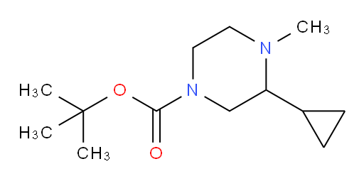 tert-butyl 3-cyclopropyl-4-methylpiperazine-1-carboxylate
