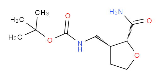 rac-tert-butyl N-{[(2R,3R)-2-carbamoyloxolan-3-yl]methyl}carbamate