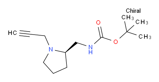 tert-butyl N-{[(2R)-1-(prop-2-yn-1-yl)pyrrolidin-2-yl]methyl}carbamate