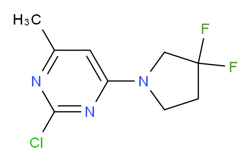 2-chloro-4-(3,3-difluoropyrrolidin-1-yl)-6-methylpyrimidine