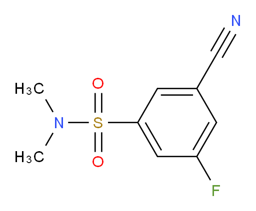 3-cyano-5-fluoro-N,N-dimethylbenzene-1-sulfonamide