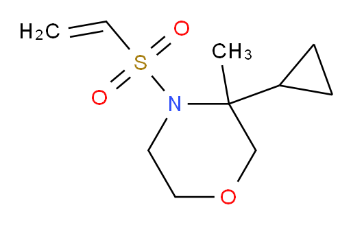 3-cyclopropyl-4-(ethenesulfonyl)-3-methylmorpholine