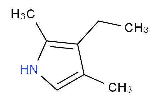 mauvefactor;Kryptopyrrol;Mauve factor;CRYPTOPYRROLE;KRYPTOPYRROLE;Haemopyrrole C;TIMTEC-BB SBB004274;'MAUVE FACTOR' REAGENT;3-ETHYL-2,4-DIMETHYLPYRROL;3-Ethyl-2,4-dimethylpyrole