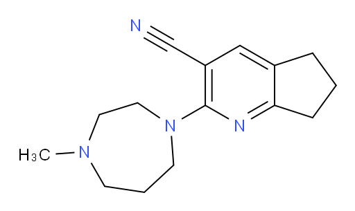 2-(4-methyl-1,4-diazepan-1-yl)-6,7-dihydro-5H-cyclopenta[b]pyridine-3-carbonitrile