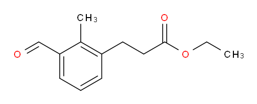 ethyl 3-(3-formyl-2-methylphenyl)propanoate