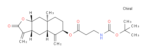 (3aR,4aR,6R,8aR,9aR)-8a-methyl-3,5-dimethylene-2-oxododecahydronaphtho[2,3-b]furan-6-yl 3-((tert-butoxycarbonyl)amino)propanoate