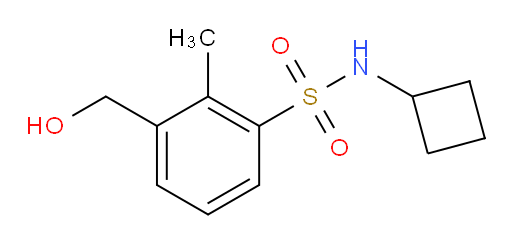 N-cyclobutyl-3-(hydroxymethyl)-2-methylbenzenesulfonamide