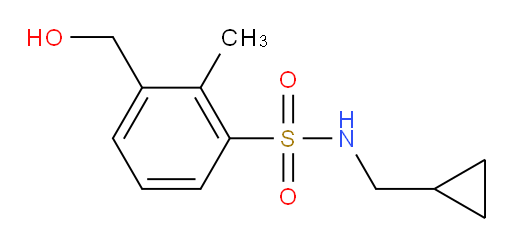 N-(cyclopropylmethyl)-3-(hydroxymethyl)-2-methylbenzenesulfonamide