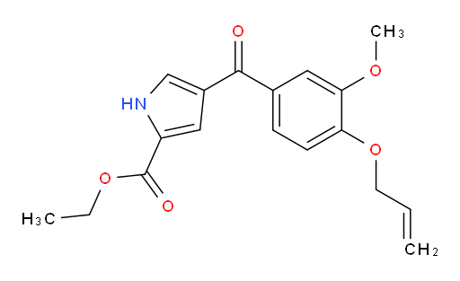 ethyl 4-(4-(allyloxy)-3-methoxybenzoyl)-1H-pyrrole-2-carboxylate