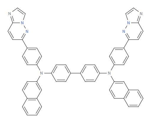 N4,N4'-bis(4-(imidazo[1,2-b]pyridazin-6-yl)phenyl)-N4,N4'-di(naphthalen-2-yl)-[1,1'-biphenyl]-4,4'-diamine