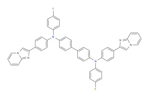 N4,N4'-bis(4-fluorophenyl)-N4,N4'-bis(4-(imidazo[1,2-a]pyridin-2-yl)phenyl)-[1,1'-biphenyl]-4,4'-diamine