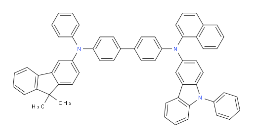 N4-(9,9-dimethyl-9H-fluoren-3-yl)-N4'-(naphthalen-1-yl)-N4-phenyl-N4'-(9-phenyl-9H-carbazol-3-yl)-[1,1'-biphenyl]-4,4'-diamine
