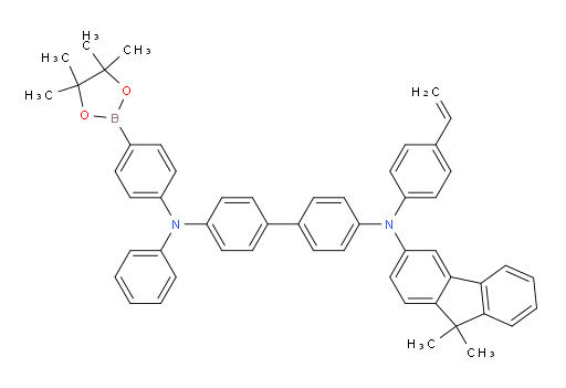 N4-(9,9-dimethyl-9H-fluoren-3-yl)-N4'-phenyl-N4'-(4-(4,4,5,5-tetramethyl-1,3,2-dioxaborolan-2-yl)phenyl)-N4-(4-vinylphenyl)-[1,1'-biphenyl]-4,4'-diamine