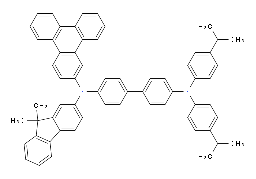 N4-(9,9-dimethyl-9H-fluoren-2-yl)-N4',N4'-bis(4-isopropylphenyl)-N4-(triphenylen-2-yl)-[1,1'-biphenyl]-4,4'-diamine