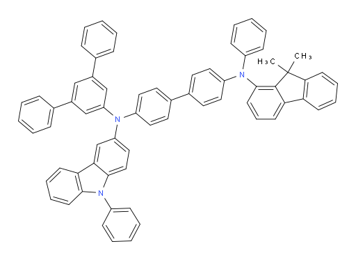 N4-([1,1':3',1''-terphenyl]-5'-yl)-N4'-(9,9-dimethyl-9H-fluoren-1-yl)-N4'-phenyl-N4-(9-phenyl-9H-carbazol-3-yl)-[1,1'-biphenyl]-4,4'-diamine