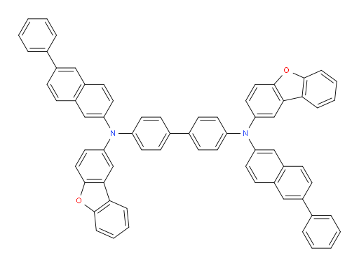 N4,N4'-bis(dibenzo[b,d]furan-2-yl)-N4,N4'-bis(6-phenylnaphthalen-2-yl)-[1,1'-biphenyl]-4,4'-diamine