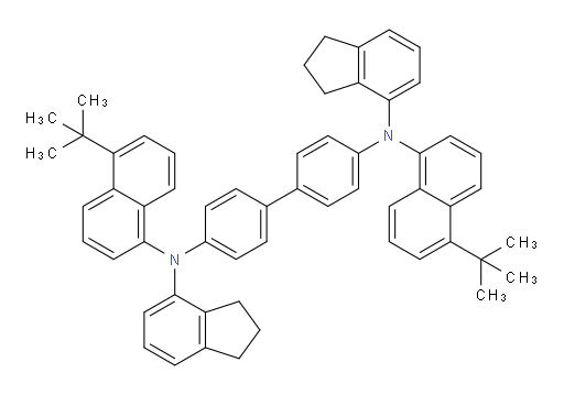 N4,N4'-bis(5-(tert-butyl)naphthalen-1-yl)-N4,N4'-bis(2,3-dihydro-1H-inden-4-yl)-[1,1'-biphenyl]-4,4'-diamine