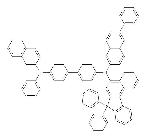 N4-(7,7-diphenyl-7H-benzo[c]fluoren-5-yl)-N4'-(naphthalen-2-yl)-N4'-phenyl-N4-(6-phenylnaphthalen-2-yl)-[1,1'-biphenyl]-4,4'-diamine