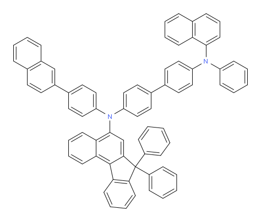 N4-(7,7-diphenyl-7H-benzo[c]fluoren-5-yl)-N4'-(naphthalen-1-yl)-N4-(4-(naphthalen-2-yl)phenyl)-N4'-phenyl-[1,1'-biphenyl]-4,4'-diamine