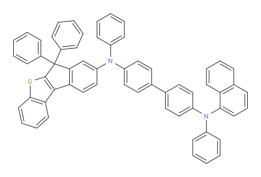 N4-(6,6-diphenyl-6H-benzo[b]indeno[1,2-d]thiophen-8-yl)-N4'-(naphthalen-1-yl)-N4,N4'-diphenyl-[1,1'-biphenyl]-4,4'-diamine