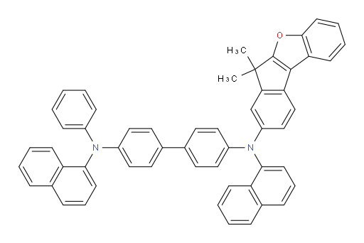 N4-(6,6-dimethyl-6H-indeno[2,1-b]benzofuran-8-yl)-N4,N4'-di(naphthalen-1-yl)-N4'-phenyl-[1,1'-biphenyl]-4,4'-diamine