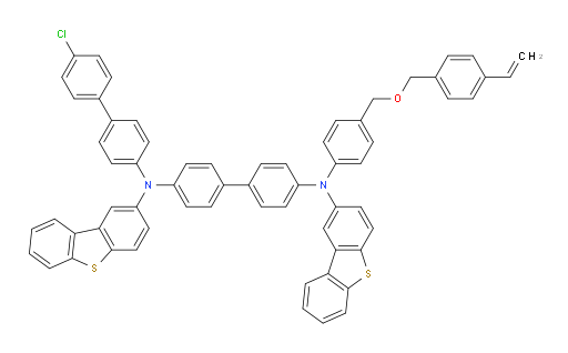 N4-(4'-chloro-[1,1'-biphenyl]-4-yl)-N4,N4'-bis(dibenzo[b,d]thiophen-2-yl)-N4'-(4-(((4-vinylbenzyl)oxy)methyl)phenyl)-[1,1'-biphenyl]-4,4'-diamine