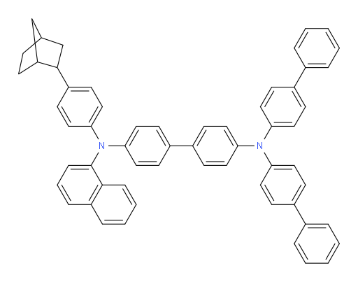 N4,N4-di([1,1'-biphenyl]-4-yl)-N4'-(4-(bicyclo[2.2.1]heptan-2-yl)phenyl)-N4'-(naphthalen-1-yl)-[1,1'-biphenyl]-4,4'-diamine