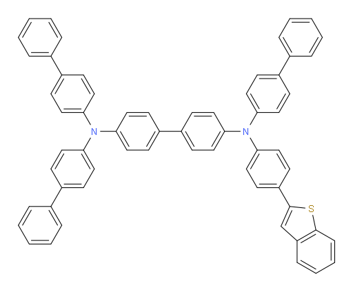 N4,N4,N4'-tri([1,1'-biphenyl]-4-yl)-N4'-(4-(benzo[b]thiophen-2-yl)phenyl)-[1,1'-biphenyl]-4,4'-diamine