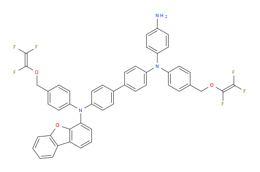 N4-(4-aminophenyl)-N4'-(dibenzo[b,d]furan-4-yl)-N4,N4'-bis(4-(((1,2,2-trifluorovinyl)oxy)methyl)phenyl)-[1,1'-biphenyl]-4,4'-diamine