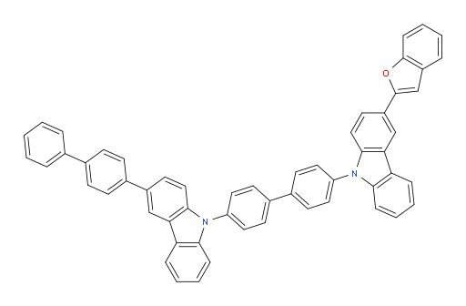 3-([1,1'-biphenyl]-4-yl)-9-(4'-(3-(benzofuran-2-yl)-9H-carbazol-9-yl)-[1,1'-biphenyl]-4-yl)-9H-carbazole